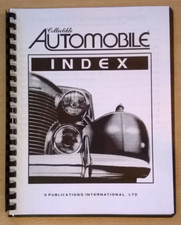 COLLECTIBLE AUTOMOBILE - INDEX - Current thou...