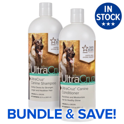 UltraCruz Canine Dog Shampoo and Conditioner Bundle, 32 oz Each
