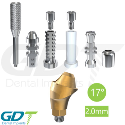 Angled Multi Unit One Piece Kit 17° For Conical RP 2.0mm Active Hex Dental 