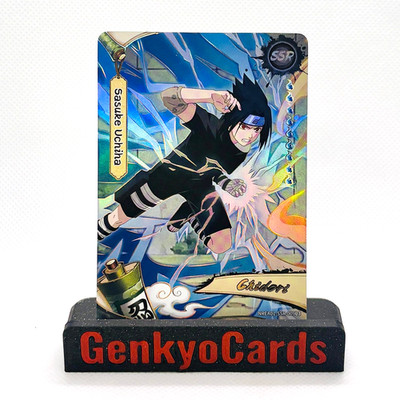 Sasuke Uchiha SSR (NREA01-SSR-009L3) Kayou Naruto English Earth Scroll Series 1