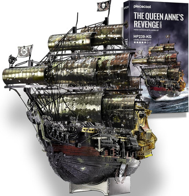 3D Puzzle Metall Piratenschiff Queen Anne'S Revenge, 3D Metall Puzzle Segelboot