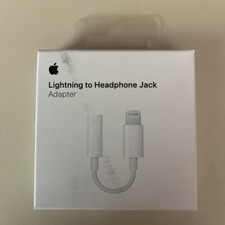 Apple Lightning to 3.5mm Headphone Jack Adapter MMX62AM/A White