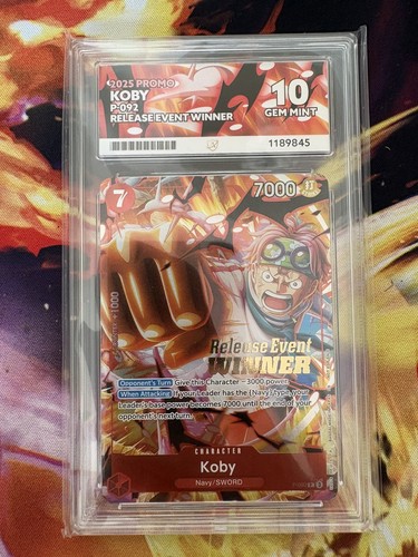 Koby (OP12 Release Event Winner) graded ACE 10 for sale on eBay