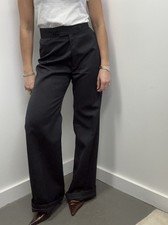 Vintage Big E Levi s 60 s Black High Rise Wide Leg Trouser Dress Pants Size 27