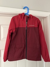 Columbia Kids Rain-Zilla Waterproof Rain Jacket Red Size S