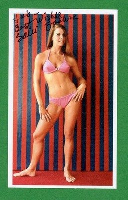 Salli Sachse Actress Beach Blanket Bingo, Fireball 500 Signed 3x5 Card E28466