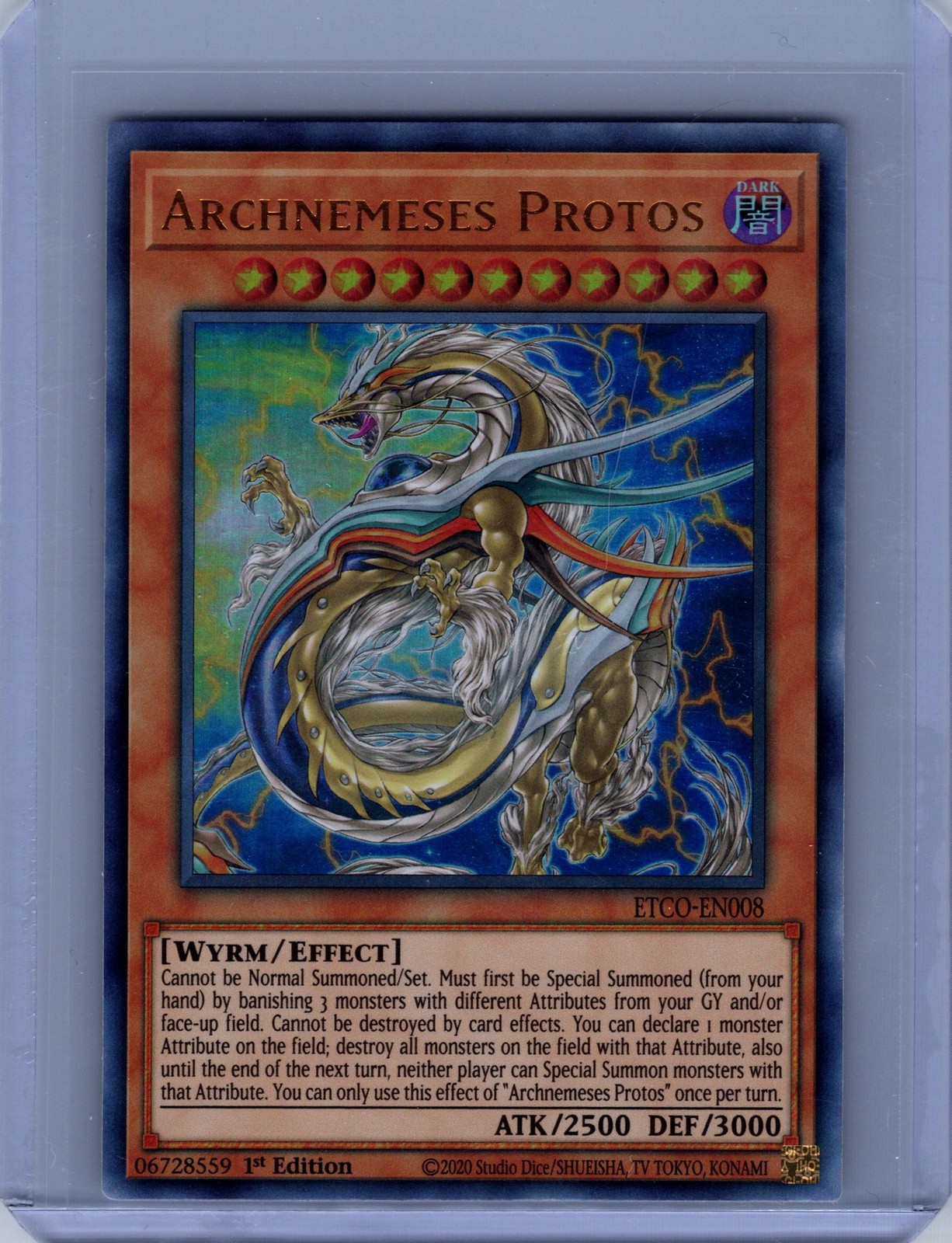 Yugioh Eternity Code #ETCO-EN008 Archnemeses Protos 1ST EDITION NM