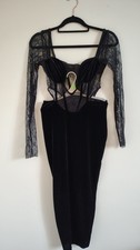 Pretty Little Thing Black Dress Size 8