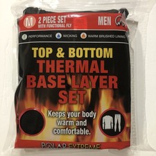 POLAR EXTREME TOP BOTTOM THERMAL BASE LAYER SET MENS MEDIUM