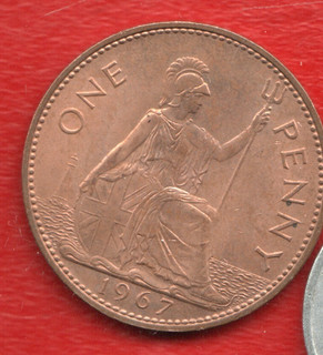 GREAT BRITAIN 1 PENNY 1967