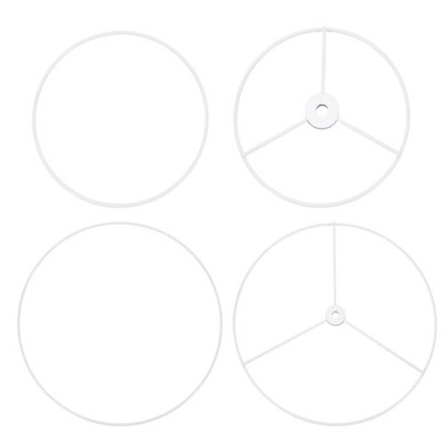 6/12 Zoll E26 E27 Lampenschirmring, 2er Pack für Lampenschirmhalter Weiß