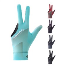 3 Finger Single Cue Pool Gloves Non-Slip Soft Billiards Gloves Reft / Right Hand