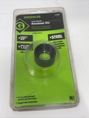 Greenlee 124AVP Replacement Die 3/4  Conduit for Round Knockout Punches