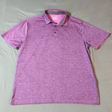 Under Armour The Performance Polo Short Sleeve Shirt Mens XL Purple Golf