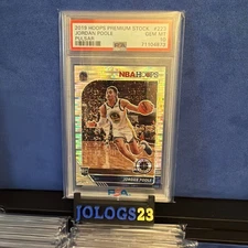 2019-20 Panini NBA Hoops Premium Stock - Jordan Poole #223 Pulsar Prizm (RC)