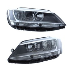 Faro proiettore anteriore per vw jetta 2011-2014 con led drl 1 coppia guidatore e passeggero