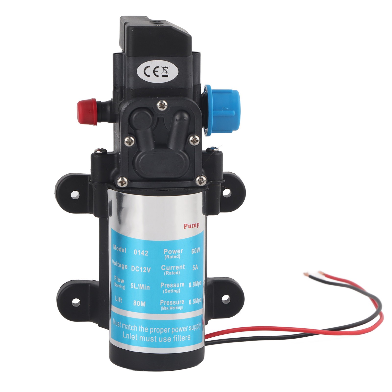 12V 60W Micro Electric Diaphragm Self Priming Pump Water Pump With Pressure S UK