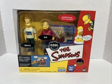 Playmates Toys Simpsons Kbbl Environment with Marty Bill Action