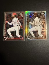 James Wood RC 2025 Topps Chrome Update #USC95 Sepia Refractor + Base