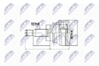 Nty Gelenksatz Antriebswelle NPZ-CH-003 FüR Caliber Patriot Jeep Dodge Compass