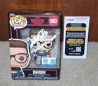 Funko Pop! Stranger Things Derek 1803  Signed by Jake Connelly, JSA, w/Protector