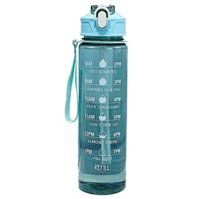 750-900ML Large Capacity Sports Water Bottle Leak Proof Colorful Plastic Cup Dri