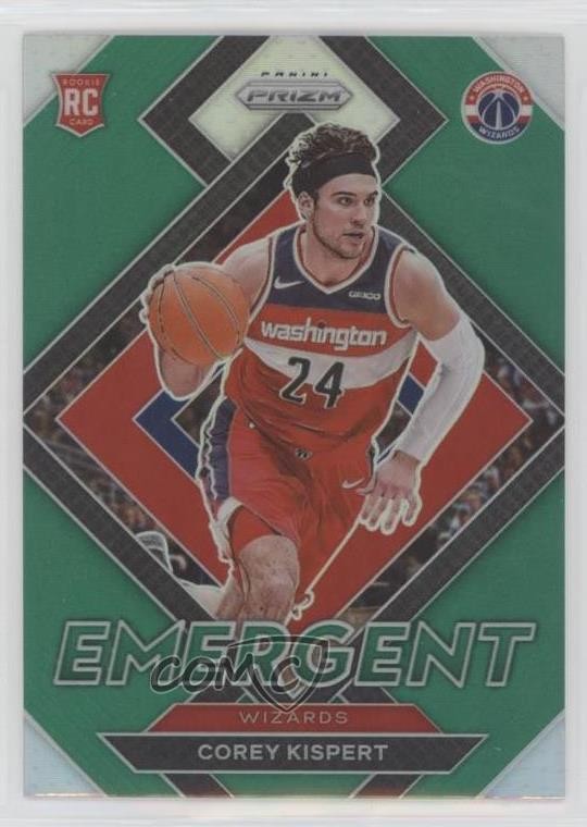 2021-22 Panini Prizm Emergent Green Prizm Corey Kispert #10 13o5