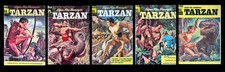 5 x Tarzan ( Heft 12,15,20,21,23 ) BSV Verlag - 5 schöne Grossbände von 1966