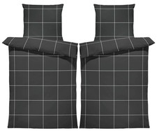 4 teilig Winter Biber Bettwäsche 135x200 cm kariert kuschelig Flanell Baumwolle