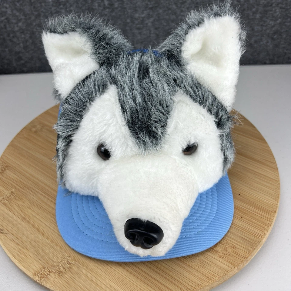 Gorra de camionero adulto Husky 3D de peluche vintage 1984 talla única OSFM Wilkinson azul Foto 2 de 4