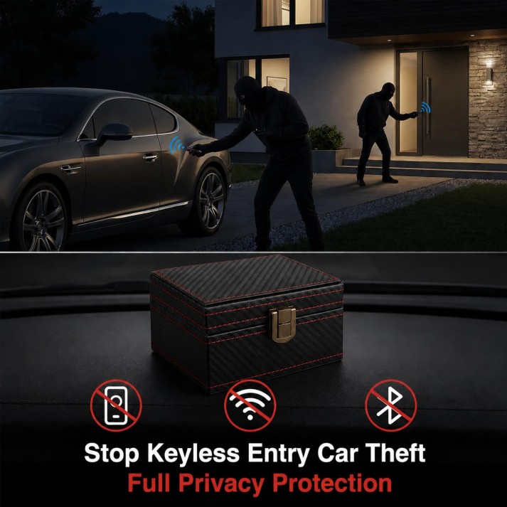 Protector 2073 Diyife Faraday Box, RFID Box for Car Keys, Faraday Key Fob Protector ...
