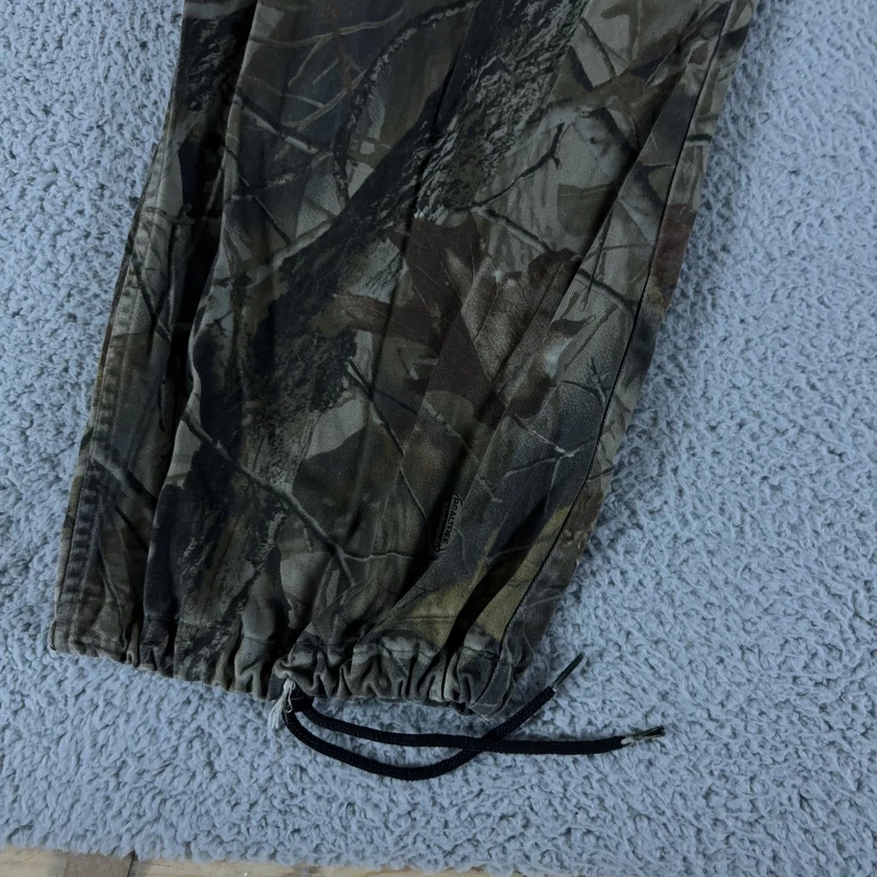 Outfitters Ridge Overalls Mens 2XL Camo Hunting Bib Unlined Realtree Hardwoods - Image 3 of 4