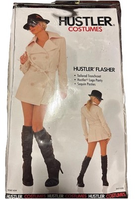 Hustler Women Sexy Flasher Adult Dress Up Costume Medium / Large NWT