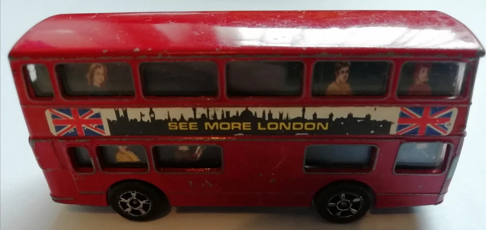 Modellauto Doppeldecker DAIMLER FLEETLINE CORGI JUNIORS No.1278081 BLECH rot - Bild 3 von 4