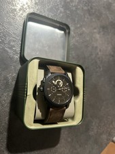 Fossil Machine FS4656 Uomo Cronografo 42mm Pelle Scamosciata Scatola