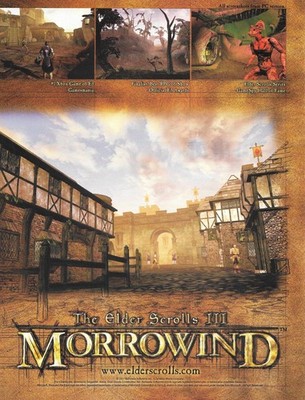The Elder Scrolls III Morrowind Vintage 2001 Original Print Ad Poster