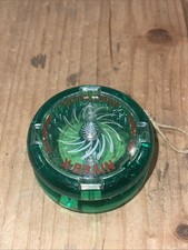 Yomega X-Brain Yo-Yo Bandai 1998 Transparent Green Vintage Auto Return