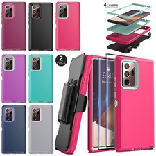 For Samsung Galaxy Note20 Note20 Ultra Case Rugged Cover Clip / Screen Protector