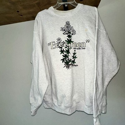 Omar Apollo Ivory Evergreen Sweatshirt Merch Tour Men Size XL Gray