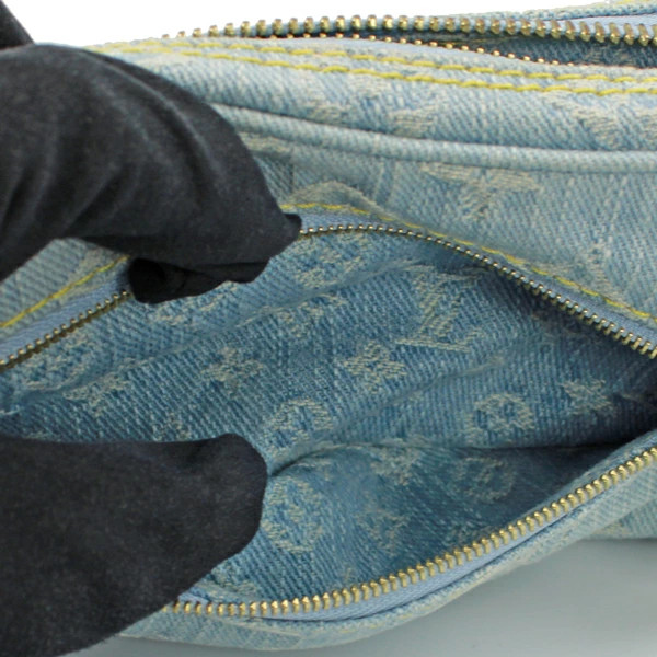 Louis Vuitton Loop Monogram Denim Light Blue M248… - image 6