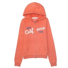 Hollister Women’s Coral Full Zip Hoodie L Surf California Design