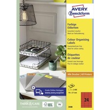 Universal-Etiketten, 70 x 37 mm, grün AVERY Zweckform 3450 (4004182034507)