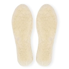Sheepskin Insoles with Lambswool Blend Soft Durable Shoe Pads for Flat Shoes