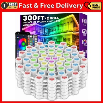300FT Permanent Outdoor RGB Lights - IP67 Waterproof
