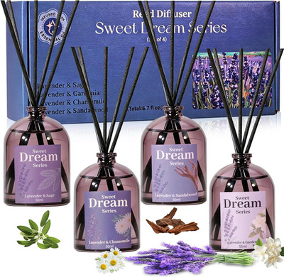 Reed Diffuser Sets, Lavender Scented Oil Diffuser, Summer Fragrance Reed Diffuse