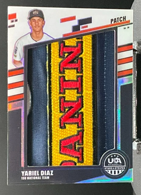 2026 Panini Stars & Stripes Prizm Jumbo Materials Panini Patch Yariel Diaz 2/2
