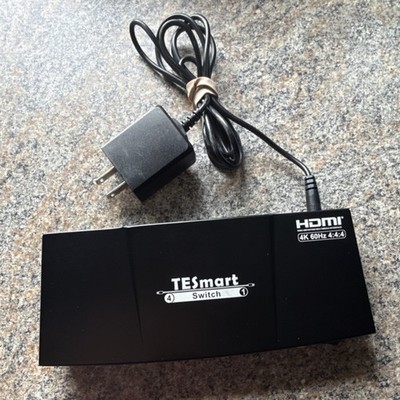 TESmart HSW0401A1U HDMI Switch 4x1 4K 60Hz Ultra HD HDMI S/PDIF L/R