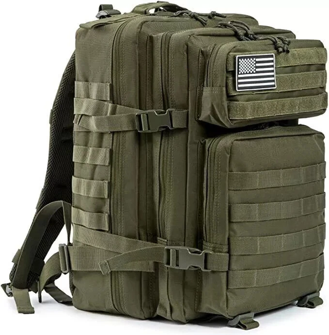 45L Large Military Tactical Backpack Army Molle Bag Rucksack 3 Day Assault Pack - Image 3 of 4