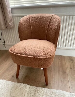 Brown Sherpa Chair BNWT Dunelm Mill £99 Elsie Cocktail Chair