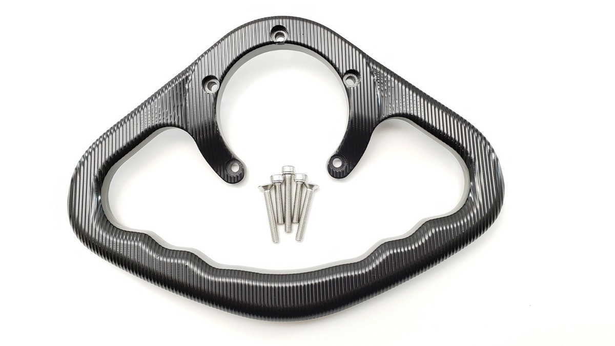 Passenger Gas Tank Handle Grip For Suzuki GSXR600/750/1000, GSR600/750, GSX650, V-Strom – CNC Black Aluminum